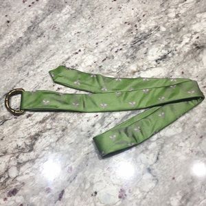 J. Crew Tennis Racket Silk Belt